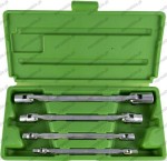 D.50622 Klucze nasadowe przegubowe E6-E24 mm, 6 szt.