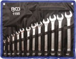 B.1195 Klucze płasko oczkowe 1/4"-15/16", 12 szt.