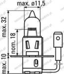 D.52363 Żarówka 12V H3 55W
