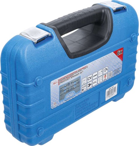 Nasadki odgięte, przegubowe, 12-19 mm, 6 el.