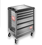 WÓZEK ROLL Z 6 SZUFLADAMI 3 MODUŁY NA SZUFLADĘ, szary