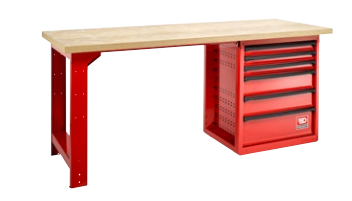 STÓŁ WARSZATOWY Z BLOKIEM 6 SZUFLAD