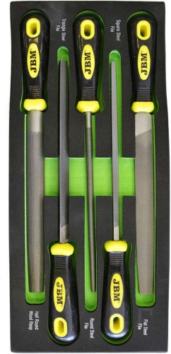 Wkład wózka - pilniki ślusarskie 310 mm, 5 el.