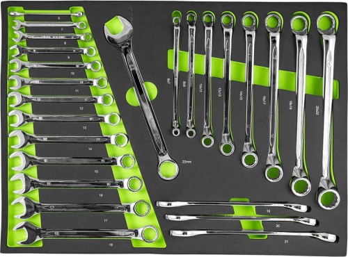 Wkład wózka - klucze oczkowe i płasko oczkowe