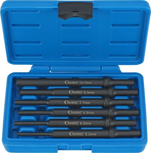 Pobijaki do młotka udarowego, 6 szt.