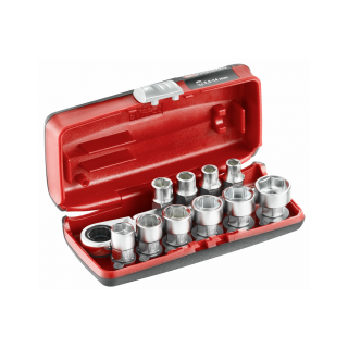 ZESTAW NASADEK PRZELOTOWYCH 6-KĄTNYCH Z GRZECHOTKĄ PRZEGUBOWĄ