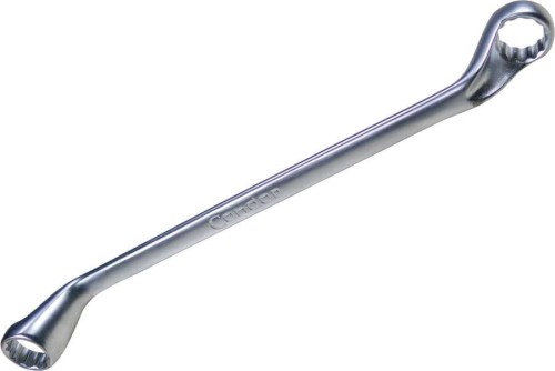 Klucz oczkowy odgięty. 16x17 mm, satyna