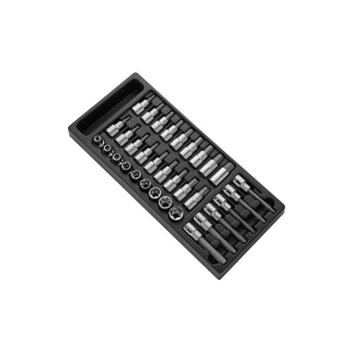 MODUŁ NASADEK METRYCZNYCH I NASADEK TRZPIENIOWYCH TORX ®1/2” - 33 SZTUKI