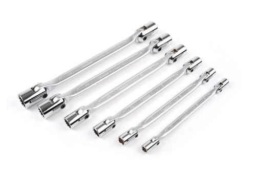 Zestaw Kluczy dwuprzegubowych nasadowych 6 szt