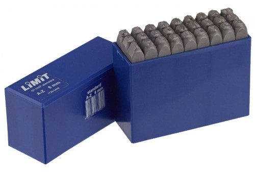 Zestaw stempli literowych A-Z o wysokości liter 15 mm