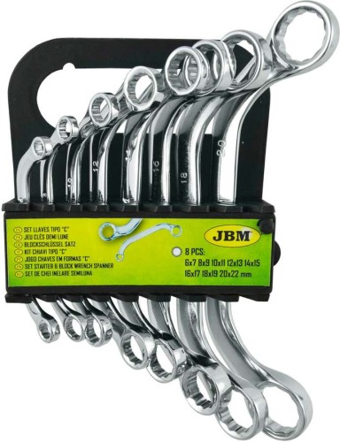 Klucze do alternatorów 6-22 mm, typu C, 8 szt.