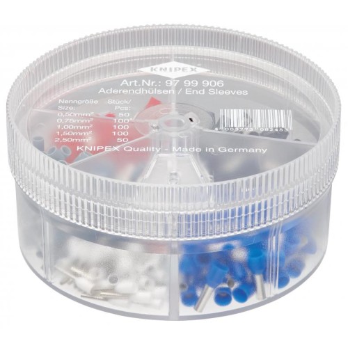 Skrzynki asortymentowe z izolowanymi końcówkami kablowymi