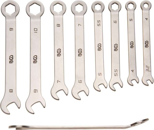 Klucze płasko oczkowe 3.2-10 mm, 8 szt., precyzyjne