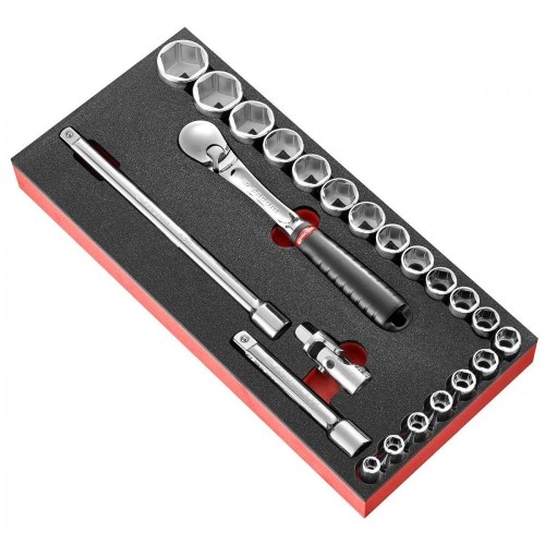 Moduł nasadek 1/2", 6-kątnych, 8mm - 32 mm