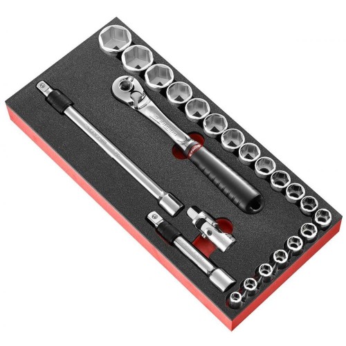 Moduł nasadek 1/2", 6-kątnych, 8mm - 32 mm