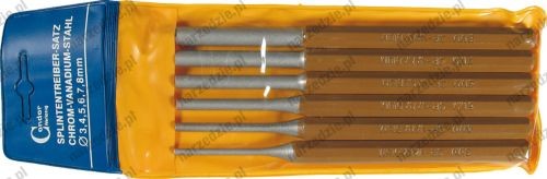 Wybijaki cylindryczne 3-8 mm, 6 szt.
