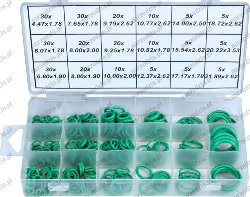 Uszczelniacze do klimatyzacji, 4.47-21.89 mm, 265 szt.