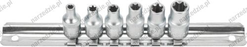 Nasadki Torx E4-E10, 6 szt.