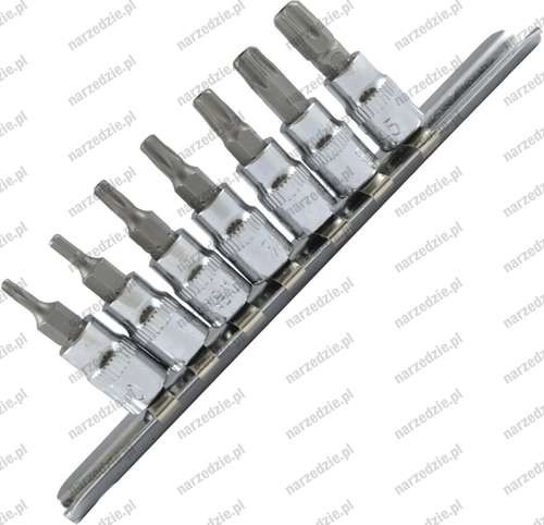 Nasadki Torx T10-T45, 7 szt.