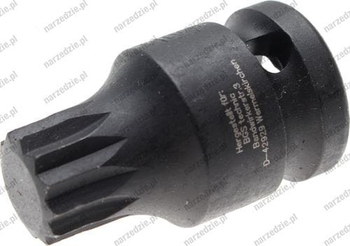 Nasadka udarowa 1/2", wielowpust M16 x 40 mm