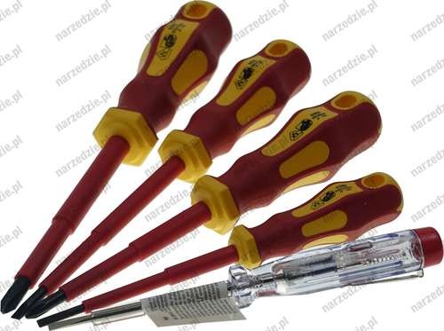 Wkrętaki izolowane 1000V, 5 szt.