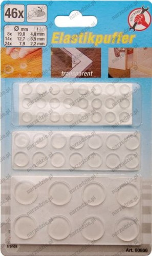 Silikony do drzwi, 46 szt.