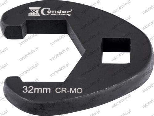 Nasadka otwarta boczna, 1/2", 32 mm, CrMo