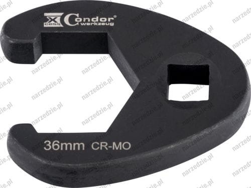 Nasadka otwarta boczna, 1/2", 36 mm, CrMo