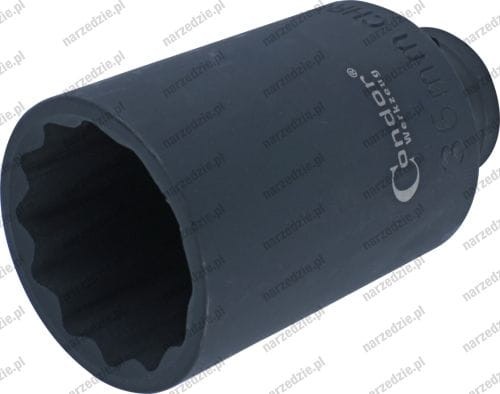 Nasadka udarowa 1/2", 36 mm, 12-kątna, długa