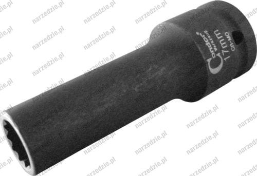 Nasadka udarowa 3/4", 17 mm, 12-kątna, długa
