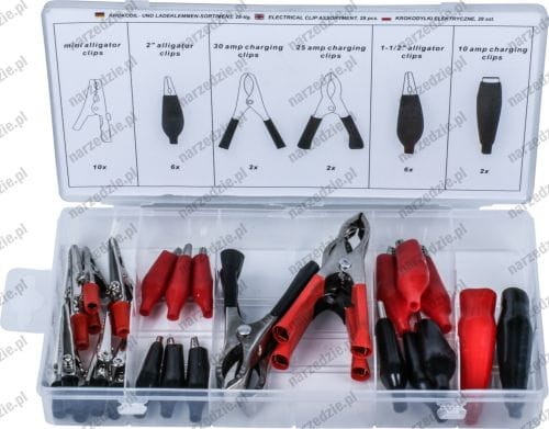 C.9196 Krokodylki elektryczne, 28 cz.