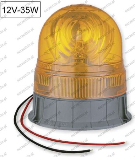D.51962 Światło ostrzegawcze, kogut żółty H1-12V, 35W