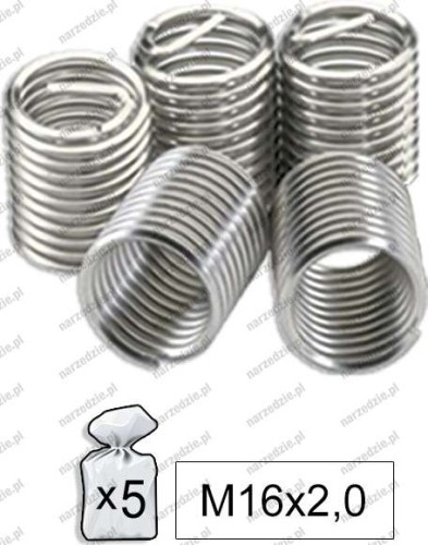 D.52023 Sprężynki do gwintu M16x2.0, 5 szt.
