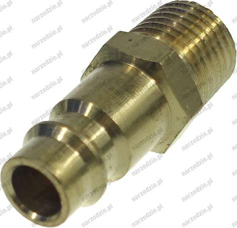 Końcówka męska szybkozłączki US - gwint zewn. 1/4"