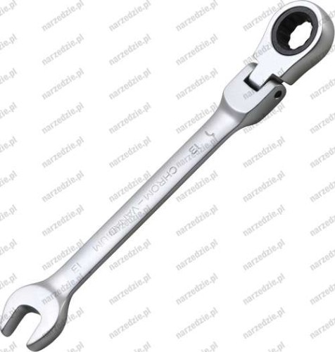 B.6713 Klucz oczk. płaski 13 mm z grzechotką i przegubem