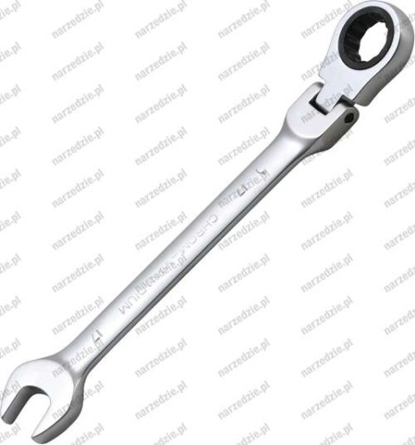 B.6717 Klucz oczk. płaski 17 mm z grzechotką i przegubem