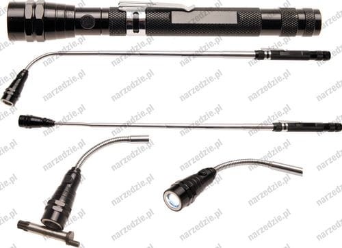 B.9303 Latarka LED, 3 diody, z chwytakiem magnetycznym