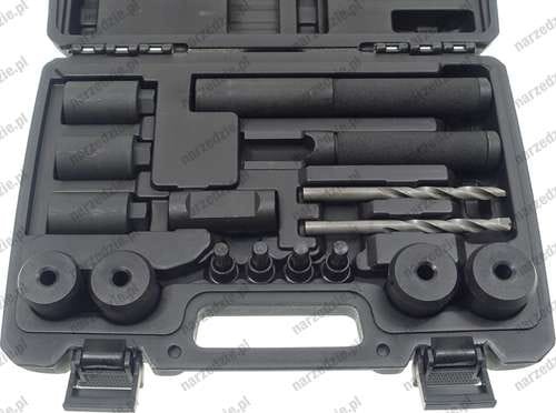 Zestaw do śrub zabezpieczających koła, 10 el.