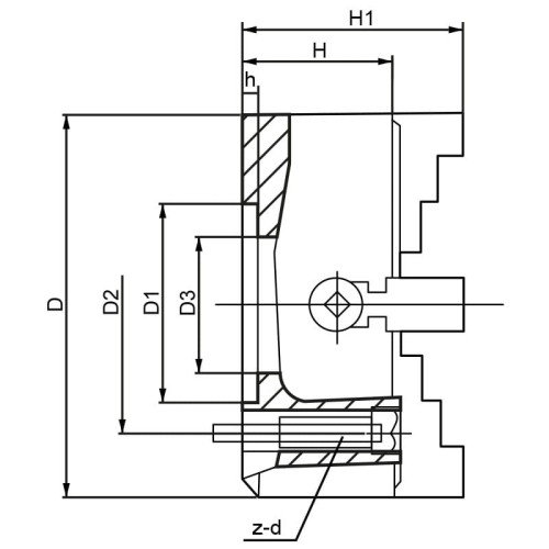 Niezależny Uchwyt Z 4 Szczękami P444A/200
