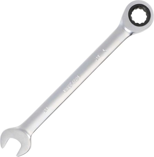 Klucz oczk. płaski 24 mm z grzechotką