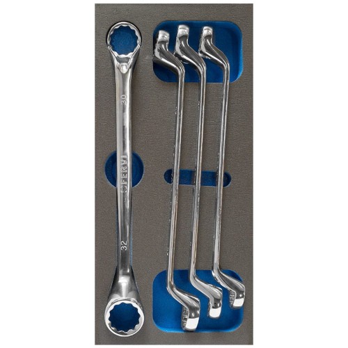 ZESTAW KLUCZY PŁASKO-OCZKOWYCH WE WKŁADCE PIANKOWEJ TM01/031