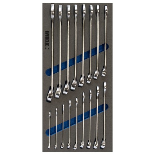 Zestaw kluczy płasko-oczkowych we wkładce piankowej TM01/001