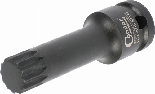 Nasadka udarowa 1/2", wielowpust M16 x 75 mm