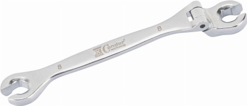 Klucz oczkowy otwarty z przegubem 8 mm