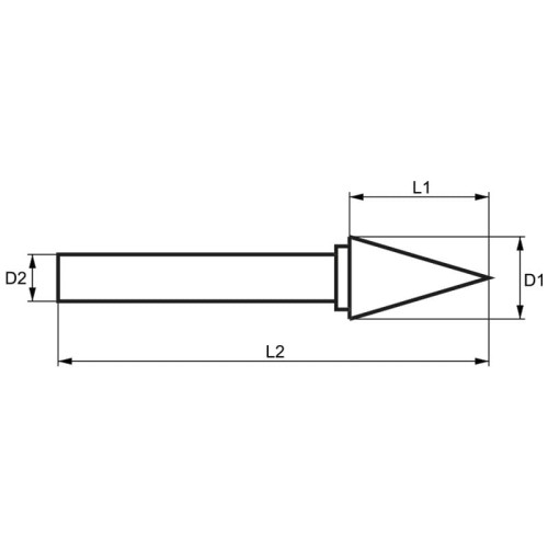 Frezy obrotowe z pojedynczym cięciem M10SC6