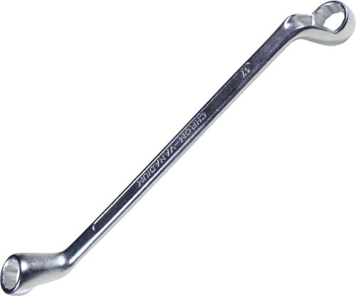 Klucz oczkowy odgięty 75°, 20x22 mm, poler