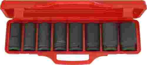 Nasadki długie  3/4", 22-38 mm, 8 szt.