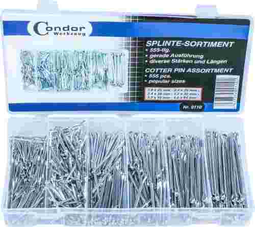 Zawleczki stalowe, 555 szt.