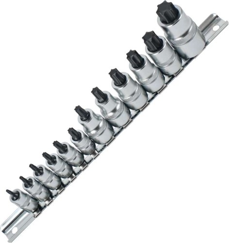 Nasadki Torx T8-T60, 12 szt.