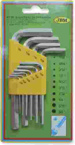 Klucze imbus  1/16"-3/8", 10 szt.